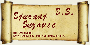 Đurađ Suzović vizit kartica